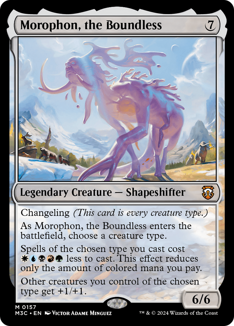 Morophon, the Boundless (Ripple Foil) [Modern Horizons 3 Commander] MTG Single Magic: The Gathering | Red Claw Gaming