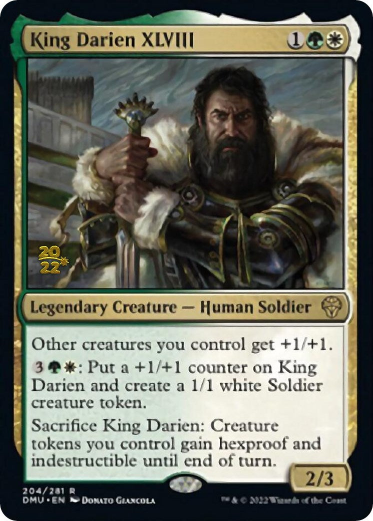 King Darien XLVIII [Dominaria United Prerelease Promos] MTG Single Magic: The Gathering | Red Claw Gaming