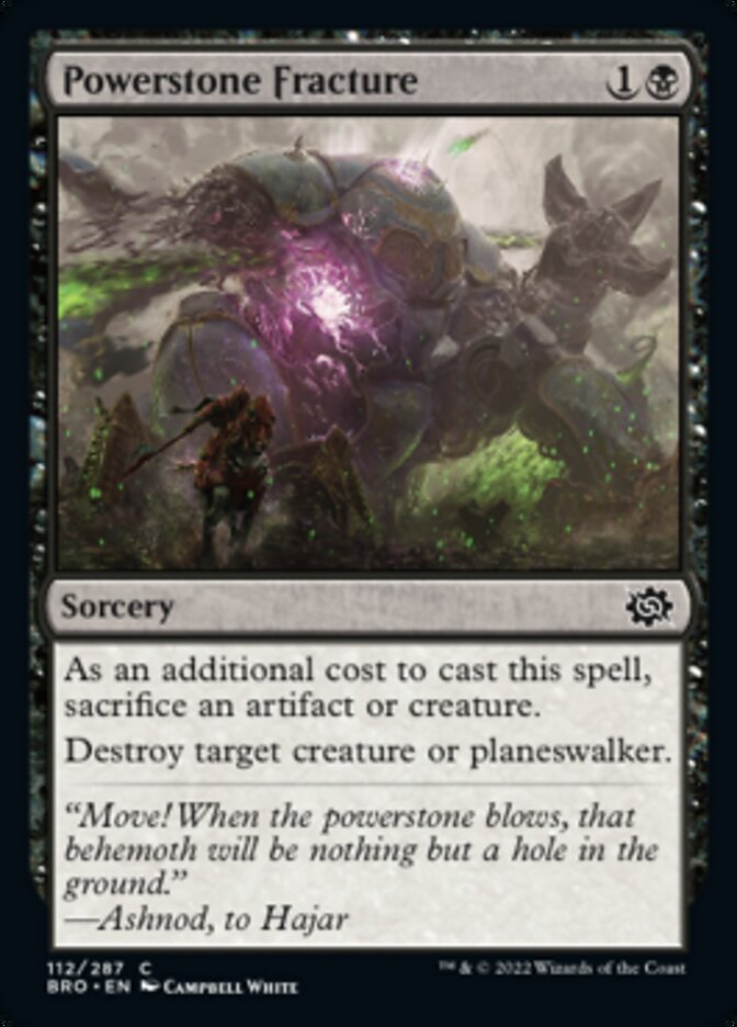 Powerstone Fracture [The Brothers' War] MTG Single Magic: The Gathering | Red Claw Gaming