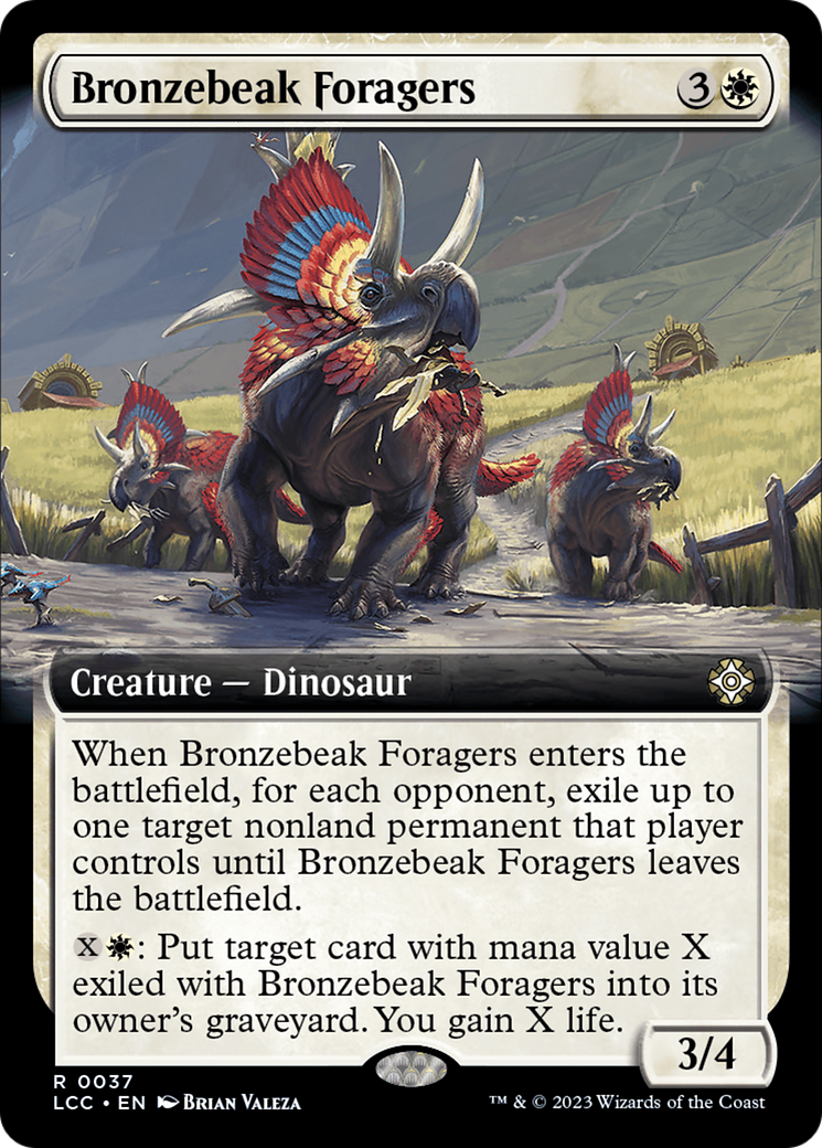 Bronzebeak Foragers (Extended Art) [The Lost Caverns of Ixalan Commander] MTG Single Magic: The Gathering | Red Claw Gaming