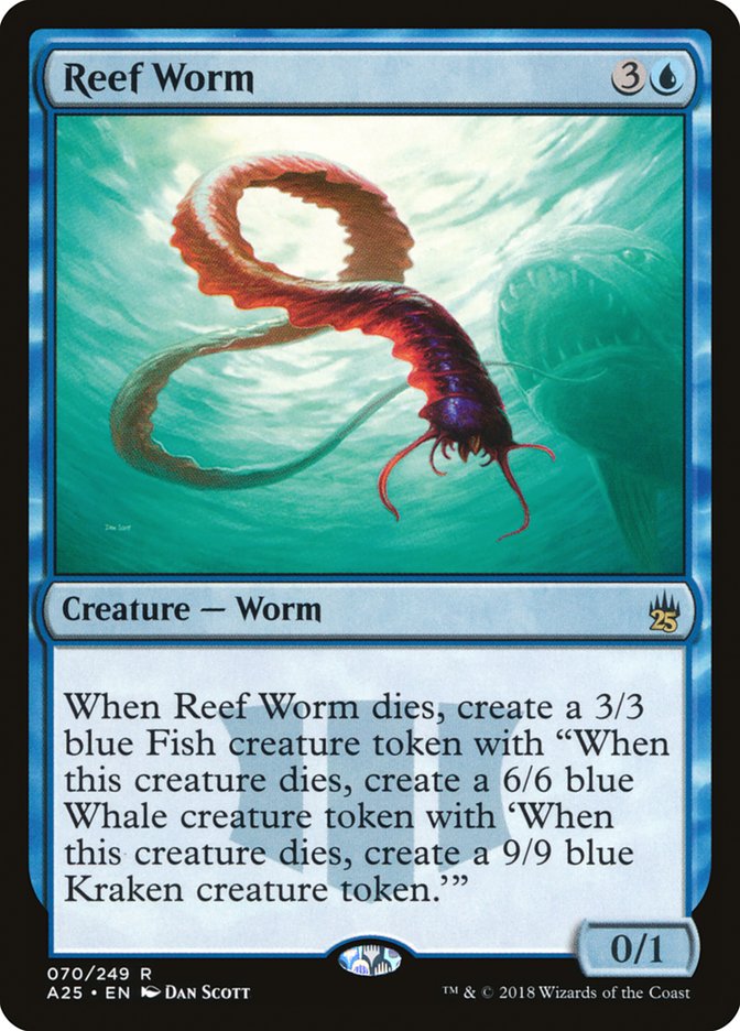 Reef Worm [Masters 25] MTG Single Magic: The Gathering | Red Claw Gaming