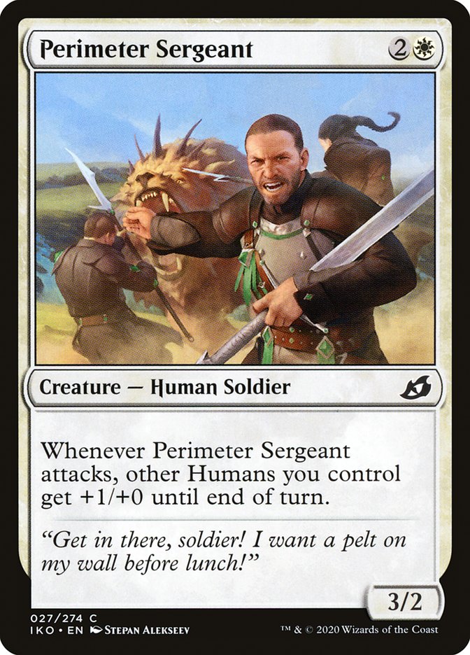 Perimeter Sergeant [Ikoria: Lair of Behemoths] MTG Single Magic: The Gathering | Red Claw Gaming