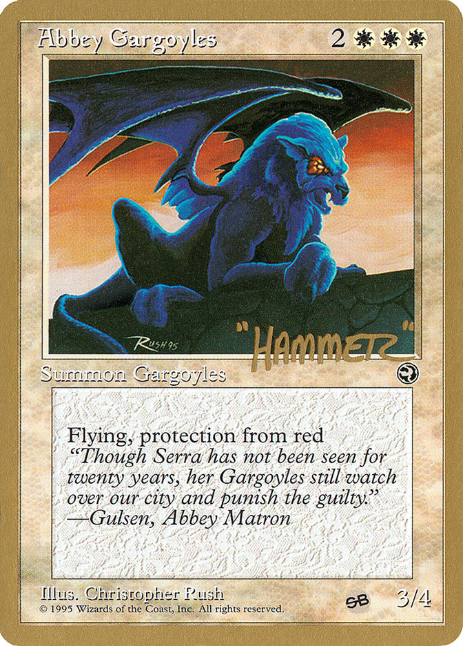 Abbey Gargoyles (Shawn "Hammer" Regnier) (SB) [Pro Tour Collector Set] MTG Single Magic: The Gathering | Red Claw Gaming