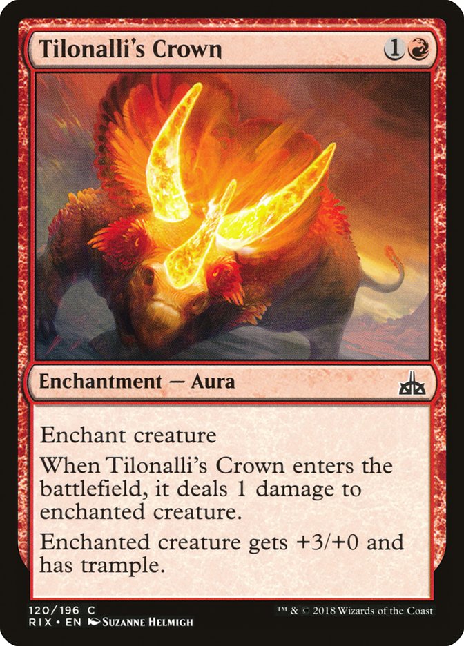 Tilonalli's Crown [Rivals of Ixalan] MTG Single Magic: The Gathering | Red Claw Gaming
