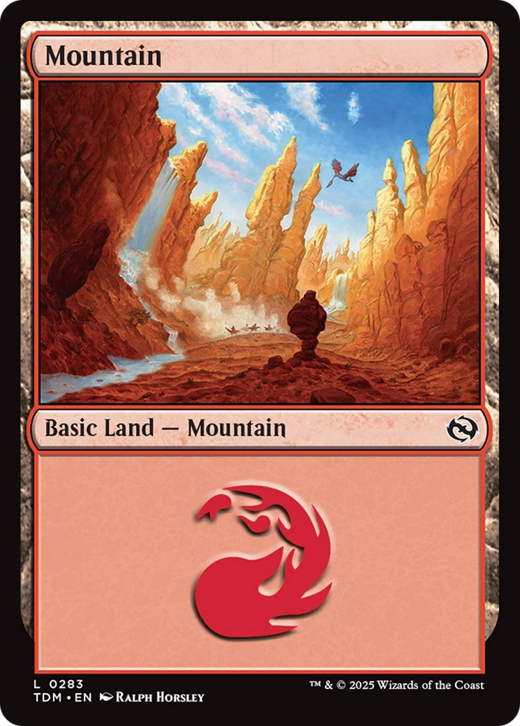 Mountain (0283) [Tarkir: Dragonstorm] MTG Single Magic: The Gathering | Red Claw Gaming