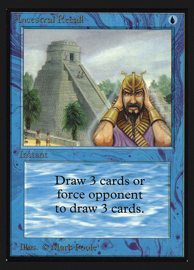 Ancestral Recall [International Collectors' Edition] MTG Single Magic: The Gathering | Red Claw Gaming
