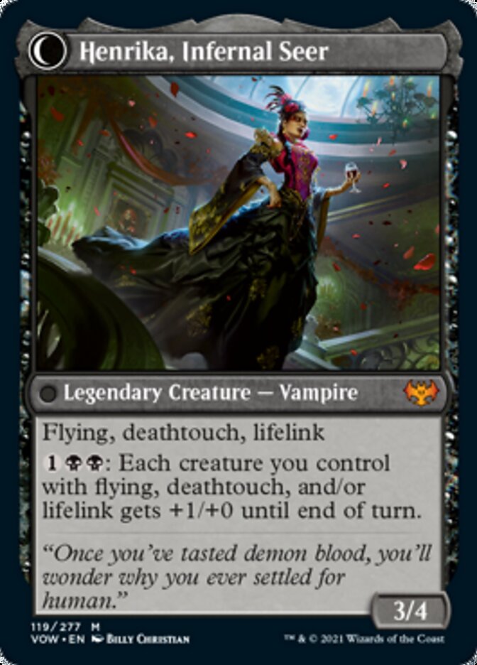 Henrika Domnathi // Henrika, Infernal Seer [Innistrad: Crimson Vow] MTG Single Magic: The Gathering | Red Claw Gaming