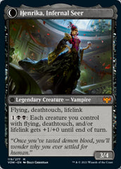 Henrika Domnathi // Henrika, Infernal Seer [Innistrad: Crimson Vow] MTG Single Magic: The Gathering | Red Claw Gaming