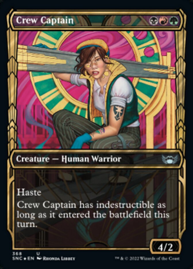 Crew Captain (Showcase Golden Age Gilded Foil) [Streets of New Capenna] MTG Single Magic: The Gathering | Red Claw Gaming