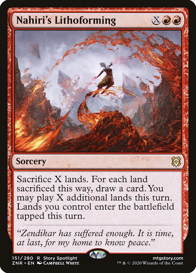 Nahiri's Lithoforming [Zendikar Rising] MTG Single Magic: The Gathering | Red Claw Gaming