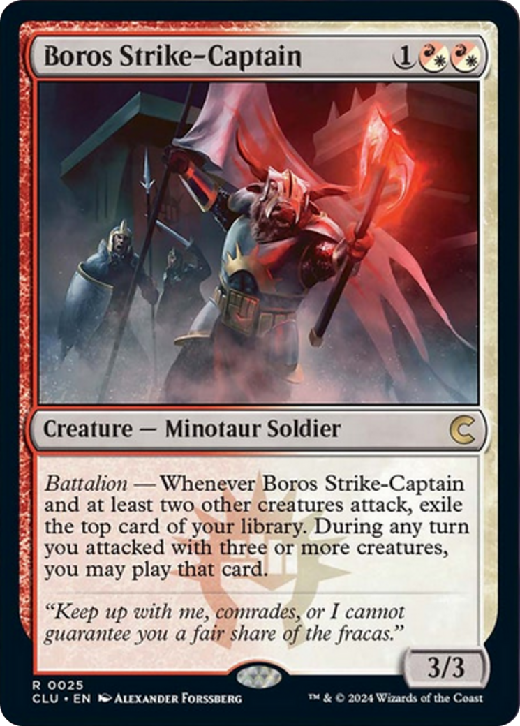 Boros Strike-Captain [Ravnica: Clue Edition] MTG Single Magic: The Gathering | Red Claw Gaming