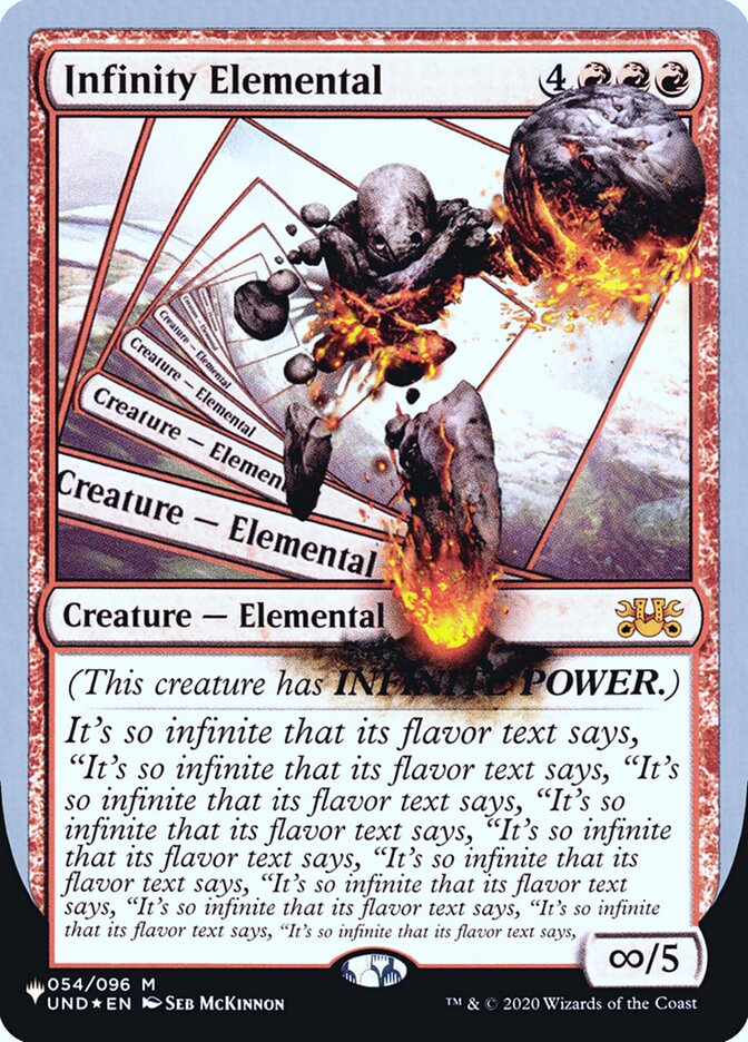 Infinity Elemental (Unfinity Foil Edition) [The List] MTG Single Magic: The Gathering | Red Claw Gaming