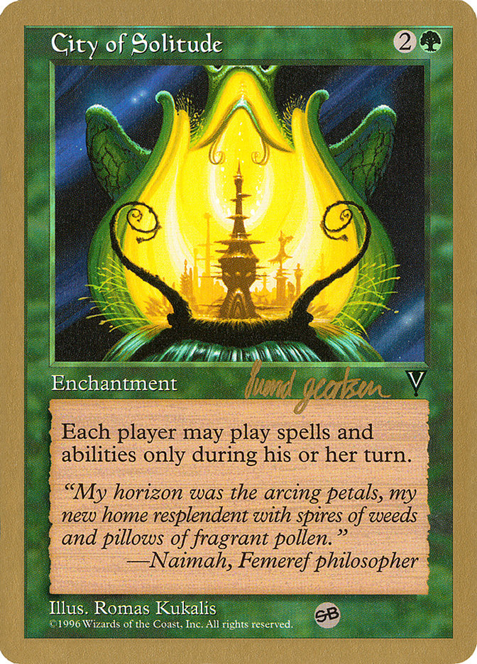 City of Solitude (Svend Geertsen) (SB) [World Championship Decks 1997] MTG Single Magic: The Gathering | Red Claw Gaming