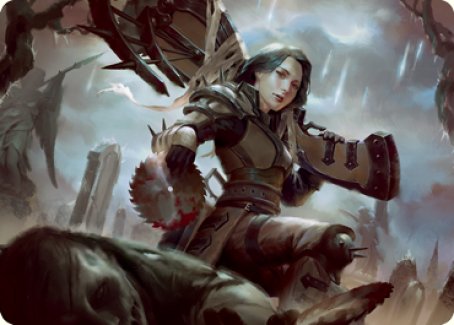Sawblade Slinger Art Card [Innistrad: Crimson Vow Art Series] MTG Single Magic: The Gathering | Red Claw Gaming