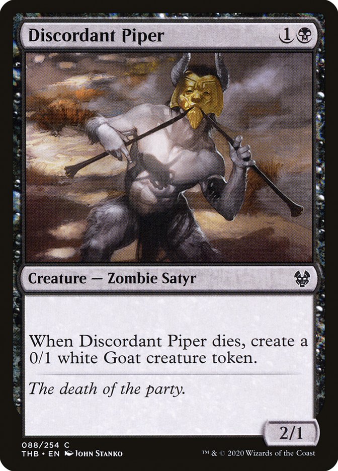 Discordant Piper [Theros Beyond Death] MTG Single Magic: The Gathering | Red Claw Gaming