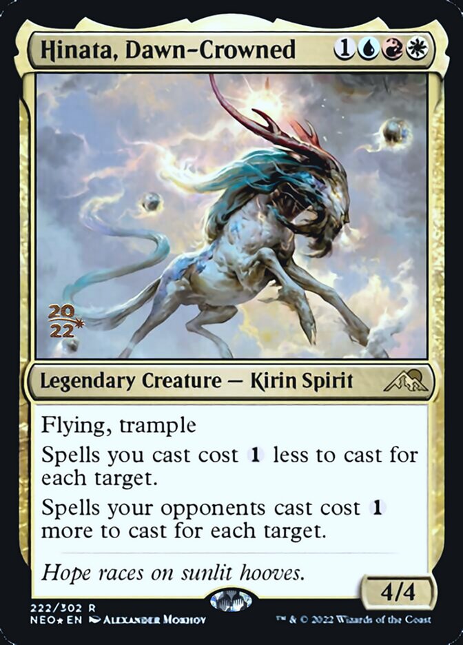 Hinata, Dawn-Crowned [Kamigawa: Neon Dynasty Prerelease Promos] MTG Single Magic: The Gathering | Red Claw Gaming