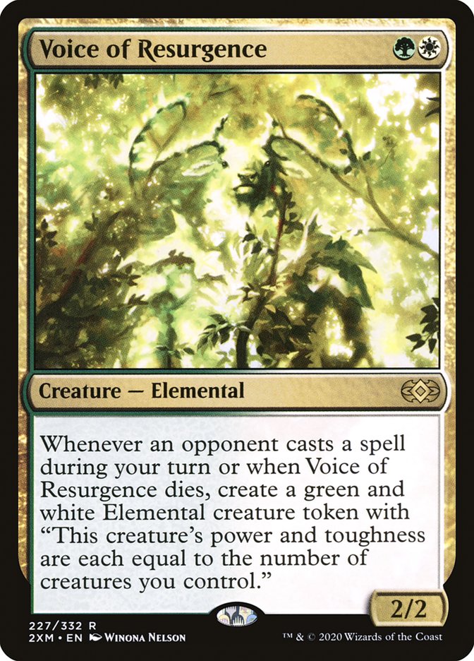 Voice of Resurgence [Double Masters] MTG Single Magic: The Gathering | Red Claw Gaming