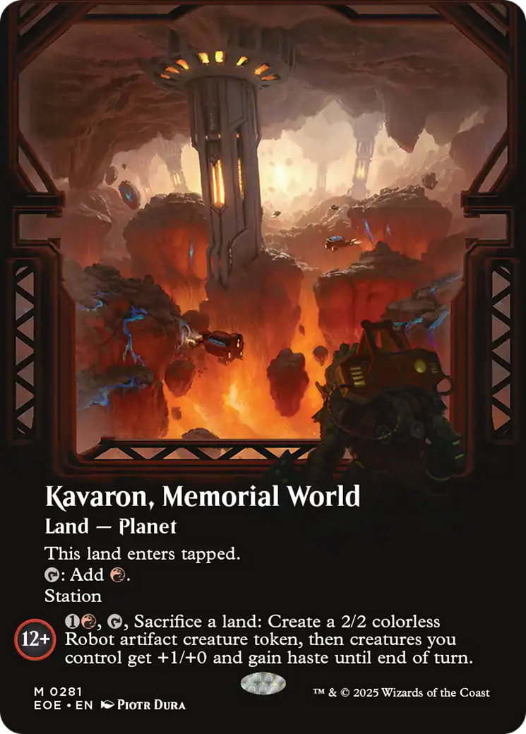 Kavaron, Memorial world (Borderless) [Edge of Eternities] MTG Single Magic: The Gathering | Red Claw Gaming