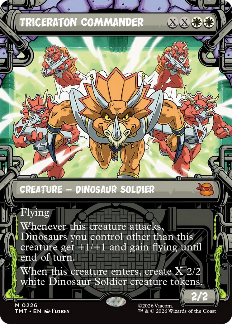 Triceraton Commander (Showcase) [Teenage Mutant Ninja Turtles] MTG Single Magic: The Gathering | Red Claw Gaming