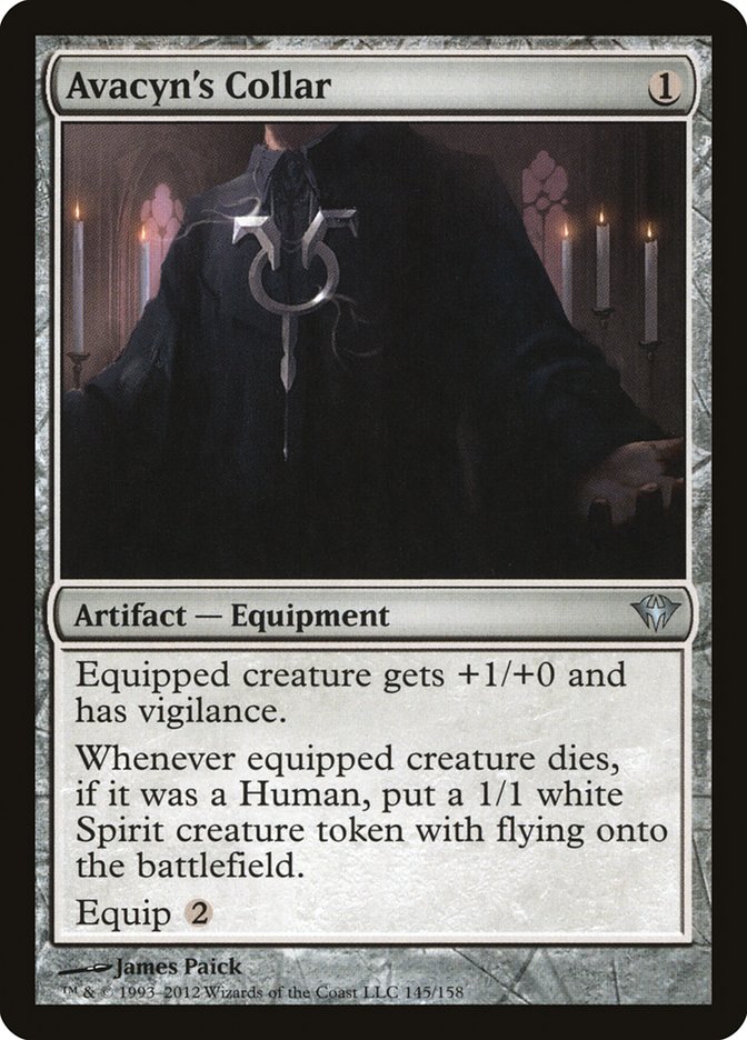 Avacyn's Collar [Dark Ascension] MTG Single Magic: The Gathering | Red Claw Gaming