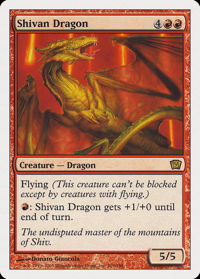 Shivan Dragon [Ninth Edition] MTG Single Magic: The Gathering | Red Claw Gaming