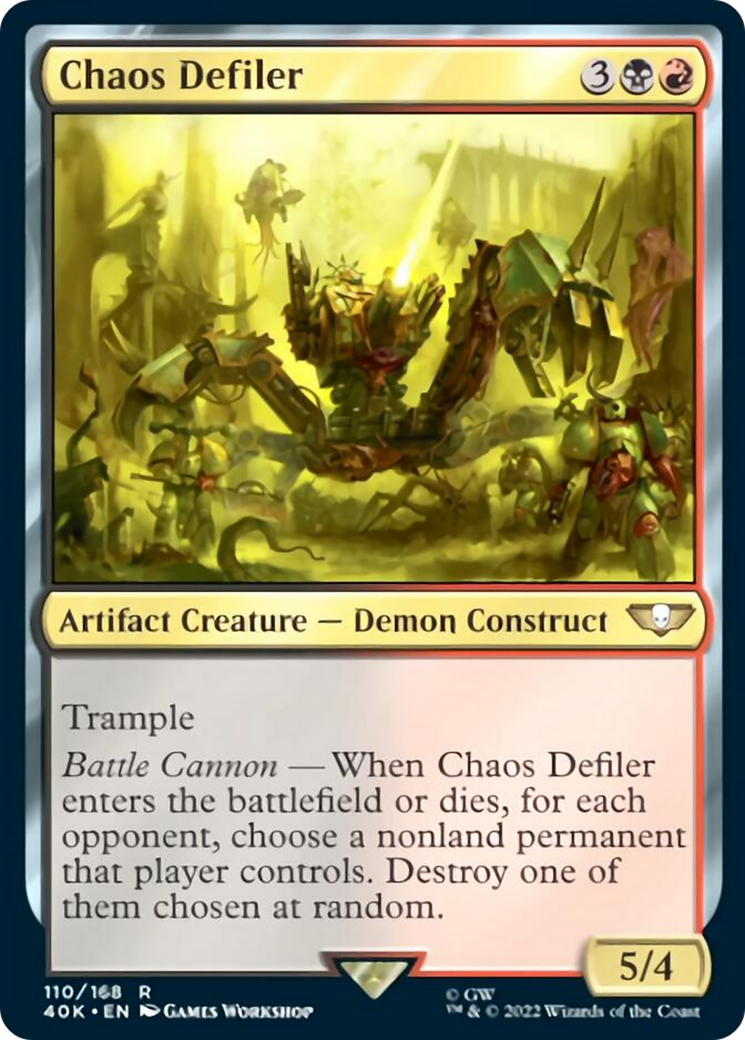 Chaos Defiler (Surge Foil) [Warhammer 40,000] MTG Single Magic: The Gathering | Red Claw Gaming