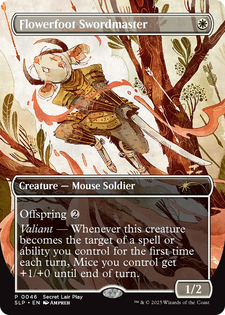 Flowerfoot Swordmaster [Secret Lair Showdown] MTG Single Magic: The Gathering | Red Claw Gaming