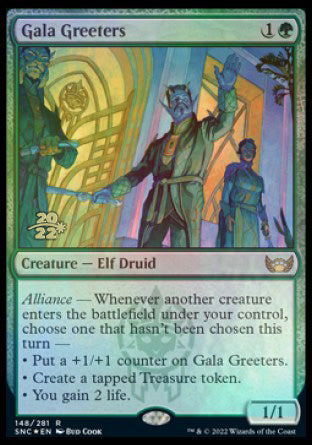 Gala Greeters [Streets of New Capenna Prerelease Promos] MTG Single Magic: The Gathering | Red Claw Gaming