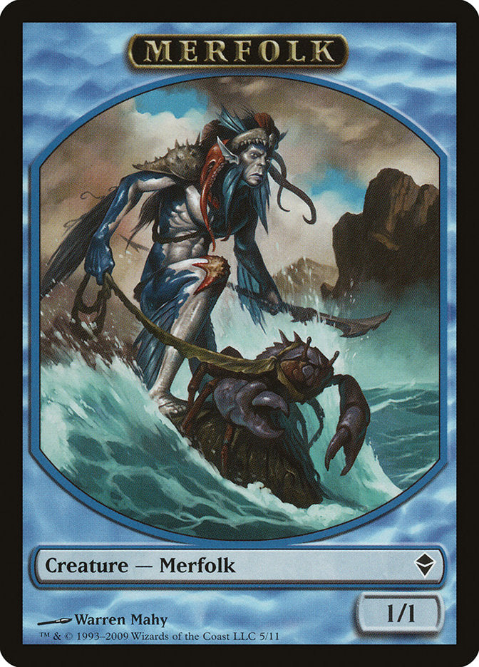 Merfolk Token [Zendikar Tokens] MTG Single Magic: The Gathering | Red Claw Gaming
