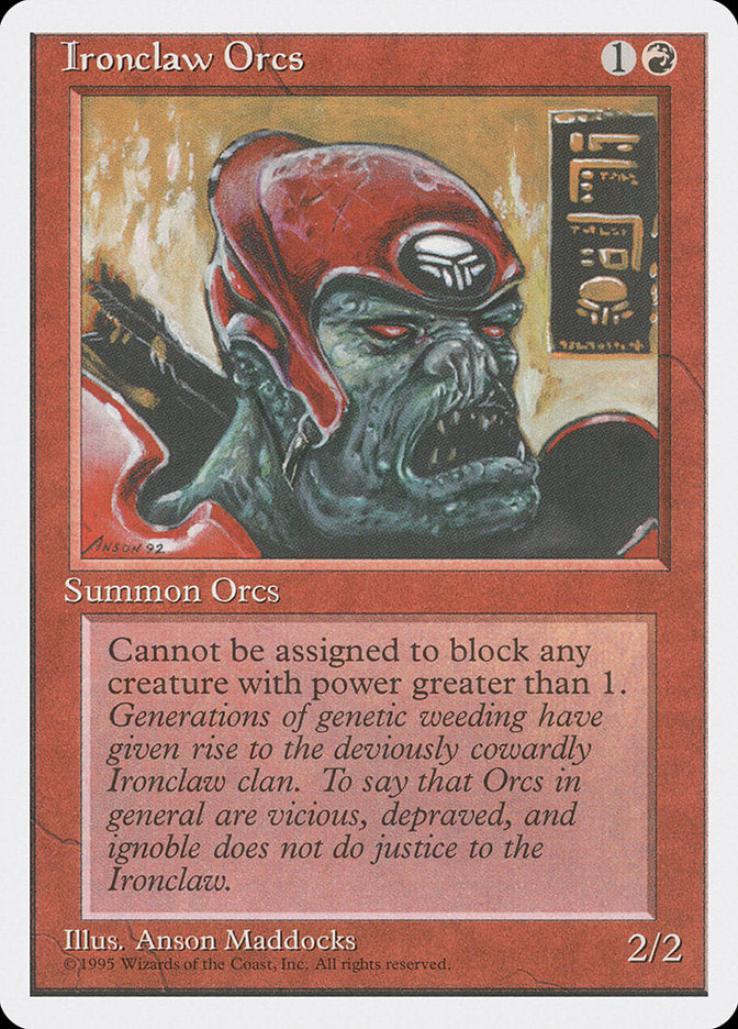 Ironclaw Orcs [Fourth Edition] MTG Single Magic: The Gathering | Red Claw Gaming