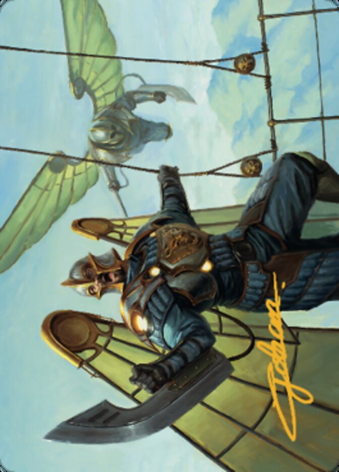 Air Marshal Art Card (Gold-Stamped Signature) [The Brothers' War Art Series] MTG Single Magic: The Gathering | Red Claw Gaming