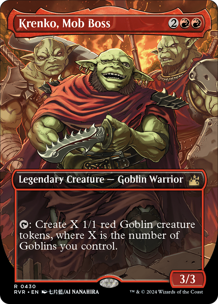 Krenko, Mob Boss (Anime Borderless) [Ravnica Remastered] MTG Single Magic: The Gathering | Red Claw Gaming