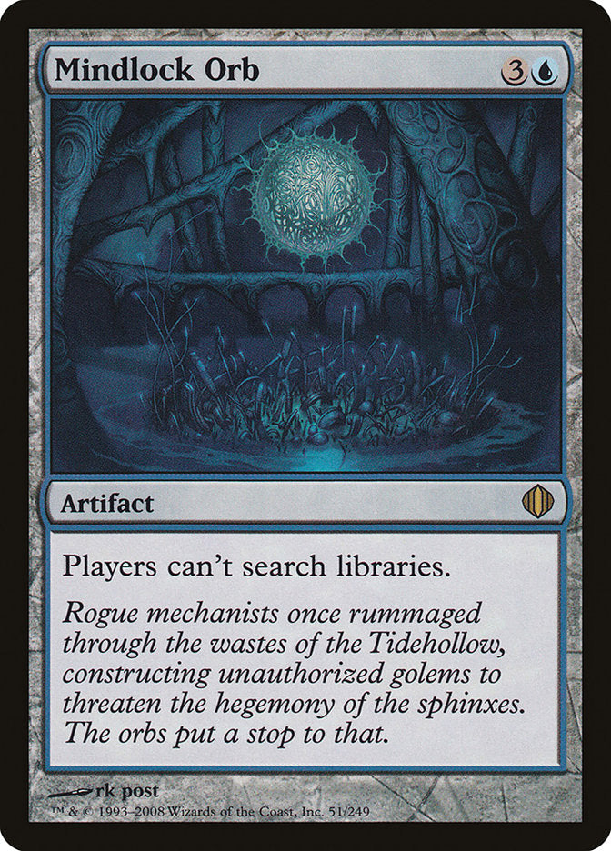 Mindlock Orb [Shards of Alara] MTG Single Magic: The Gathering | Red Claw Gaming