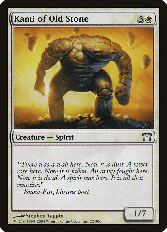 Kami of Old Stone [Champions of Kamigawa] MTG Single Magic: The Gathering | Red Claw Gaming