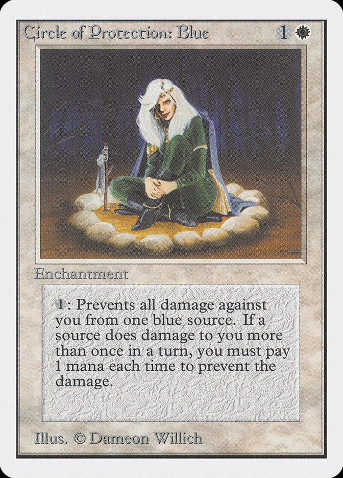 Circle of Protection: Blue [Unlimited Edition] MTG Single Magic: The Gathering | Red Claw Gaming