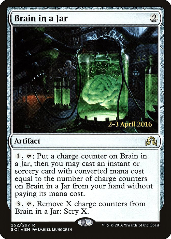 Brain in a Jar [Shadows over Innistrad Prerelease Promos] MTG Single Magic: The Gathering | Red Claw Gaming