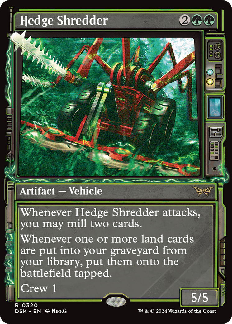 Hedge Shredder (Showcase) [Duskmourn: House of Horror] MTG Single Magic: The Gathering | Red Claw Gaming