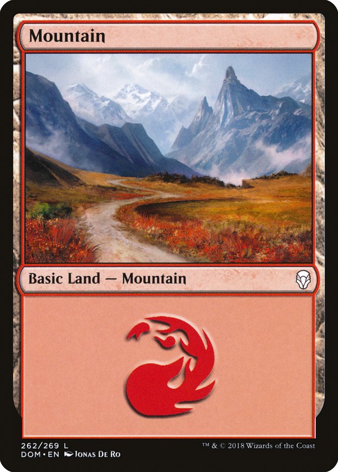 Mountain (262) [Dominaria] MTG Single Magic: The Gathering | Red Claw Gaming
