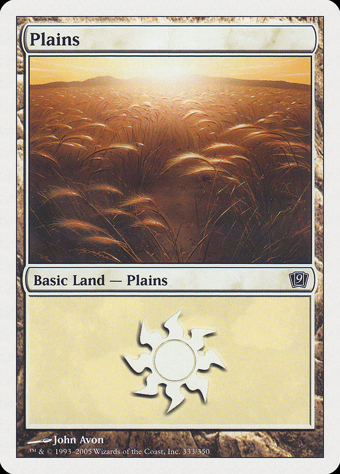 Plains (333) [Ninth Edition] MTG Single Magic: The Gathering | Red Claw Gaming