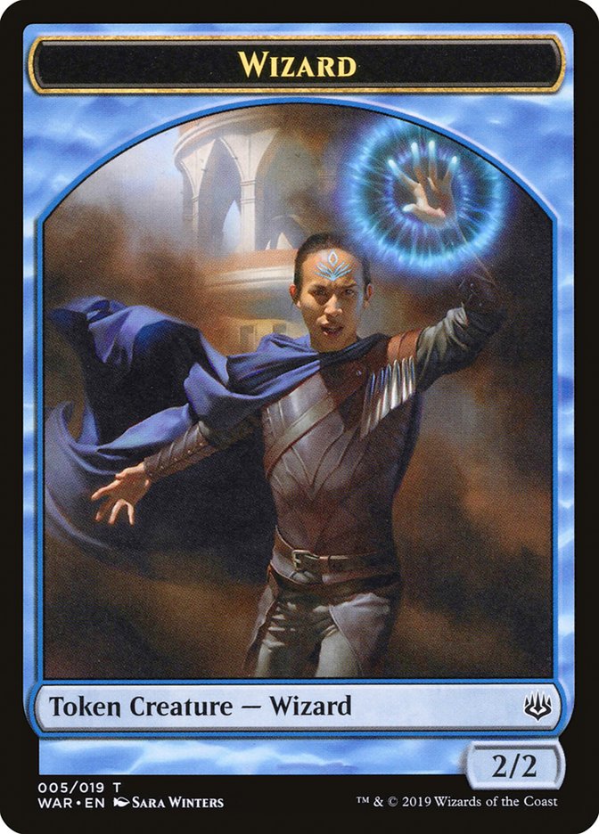 Wizard Token [War of the Spark Tokens] MTG Single Magic: The Gathering | Red Claw Gaming