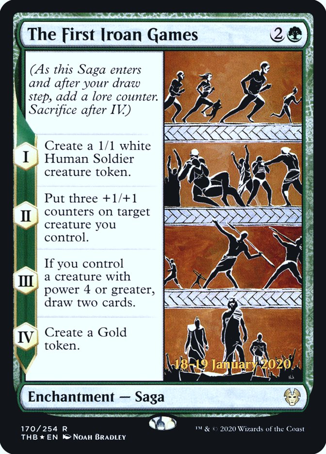 The First Iroan Games [Theros Beyond Death Prerelease Promos] MTG Single Magic: The Gathering | Red Claw Gaming