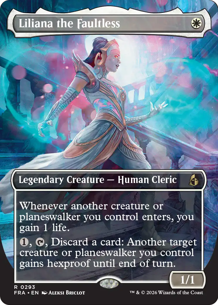Liliana the Faultless (Borderless) [Reality Fracture] | Red Claw Gaming