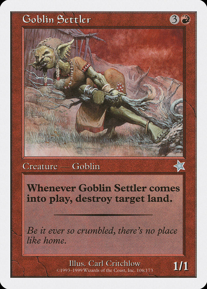 Goblin Settler [Starter 1999] MTG Single Magic: The Gathering | Red Claw Gaming
