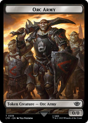 Orc Army (0019) // Food (0023) Double-Sided Token (Surge Foil) [The Lord of the Rings: Tales of Middle-Earth Tokens] MTG Single Magic: The Gathering | Red Claw Gaming