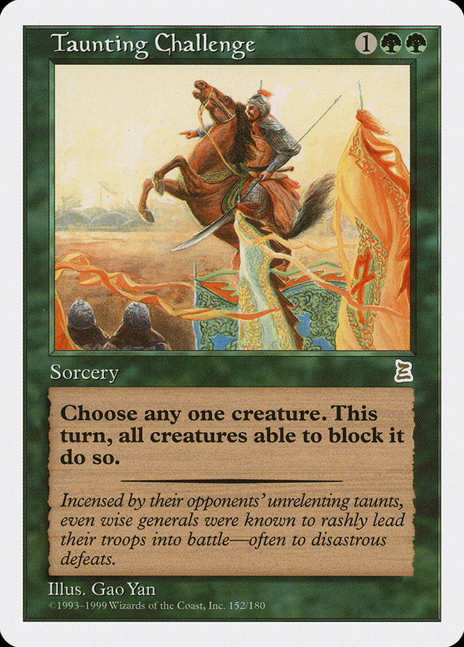 Taunting Challenge [Portal Three Kingdoms] MTG Single Magic: The Gathering | Red Claw Gaming