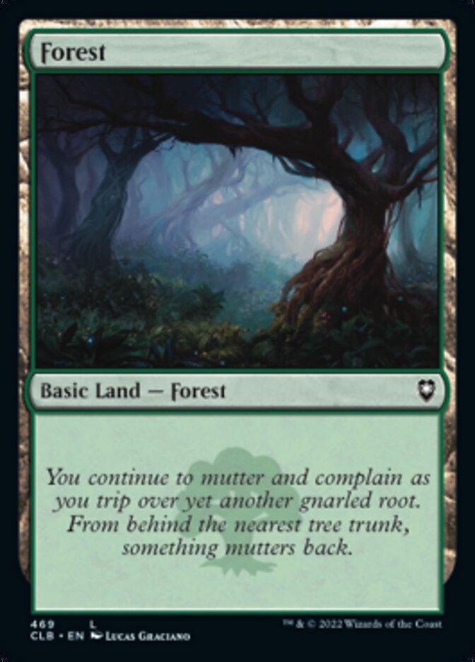 Forest (469) [Commander Legends: Battle for Baldur's Gate] MTG Single Magic: The Gathering | Red Claw Gaming
