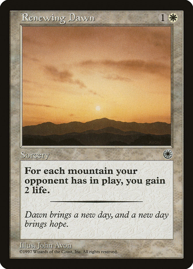 Renewing Dawn [Portal] MTG Single Magic: The Gathering | Red Claw Gaming