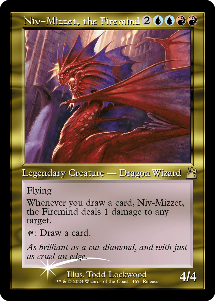 Niv-Mizzet, the Firemind (Retro Frame) [Ravnica Remastered] MTG Single Magic: The Gathering | Red Claw Gaming