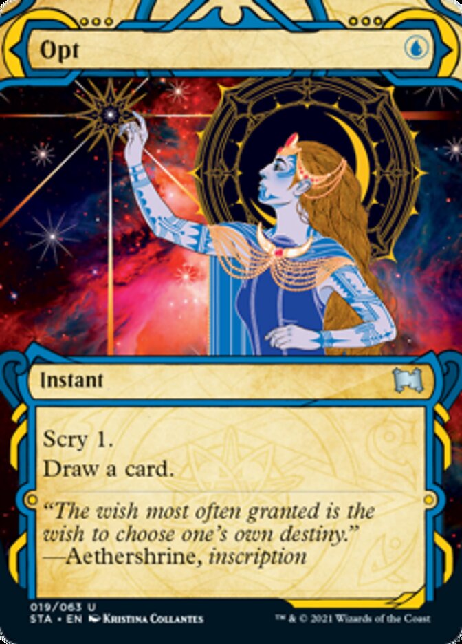 Opt (Foil Etched) [Strixhaven: Mystical Archive] MTG Single Magic: The Gathering | Red Claw Gaming