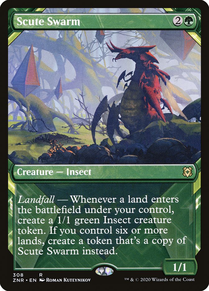 Scute Swarm (Showcase) [Zendikar Rising] MTG Single Magic: The Gathering | Red Claw Gaming